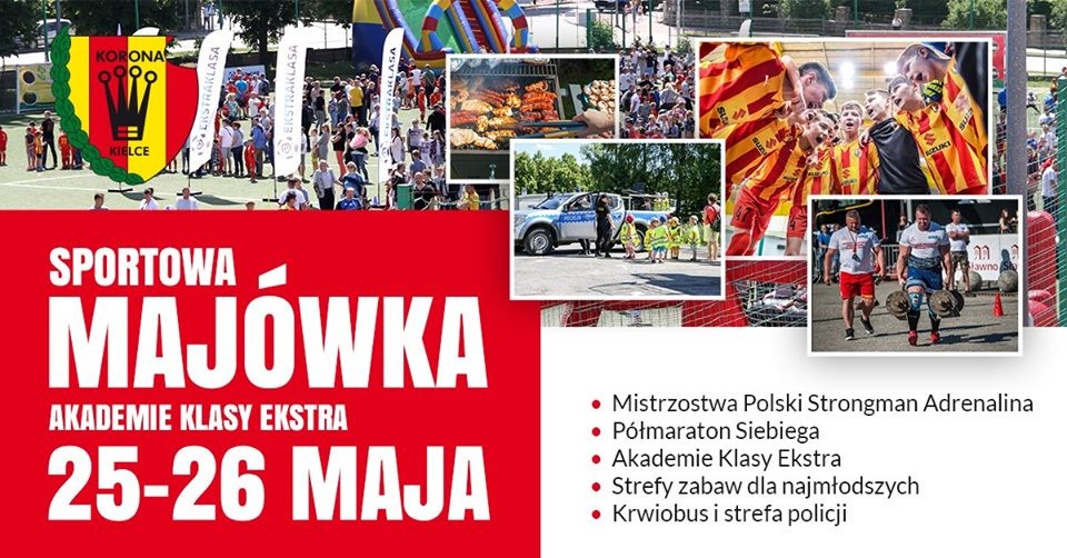Majówka z Koroną Kielce – w weekend dużo atrakcji przy Suzuki Arenie