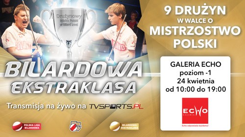 Wraca Bilardowa Ekstraklasa, początek w Kielcach