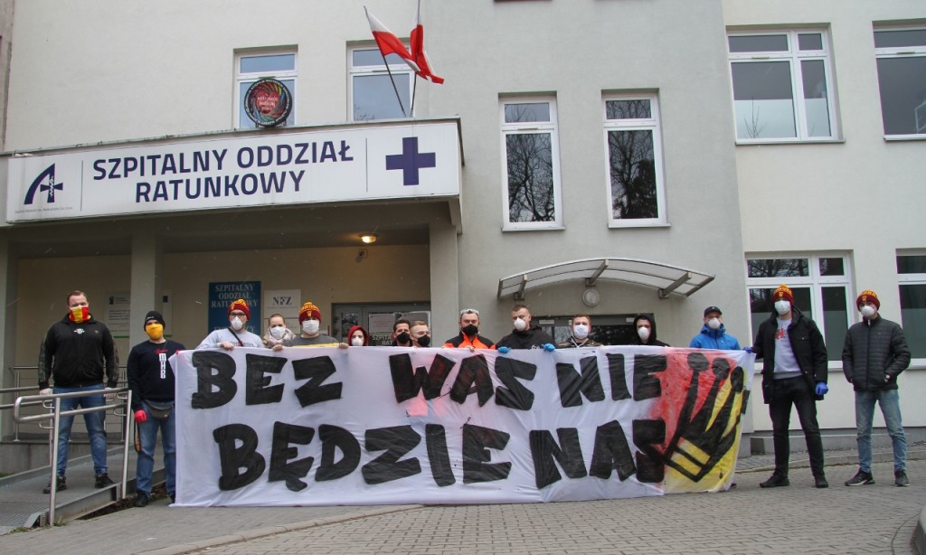 Kibice Korony Kielce pomagają szpitalom. Pierwsze wsparcie dotarło już do placówek